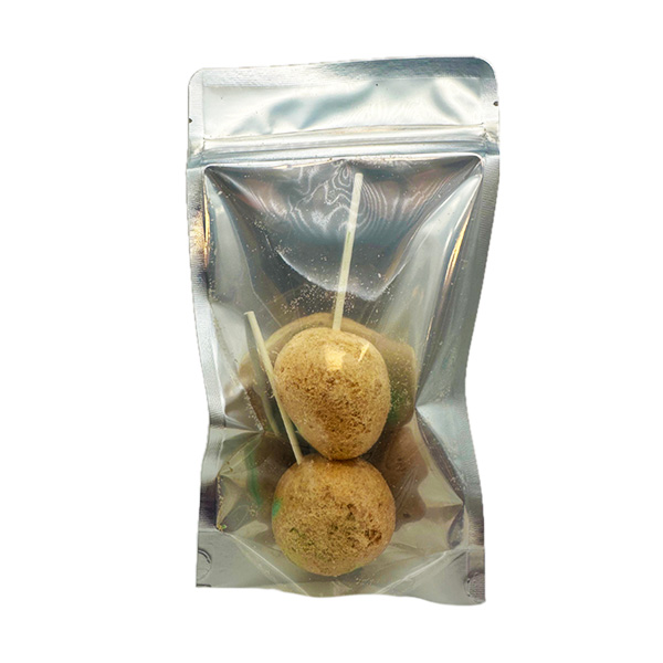 open arms farmacy freeze dried caramel apple pops