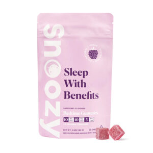 snoozy bedtime gummies 20ct raspberry