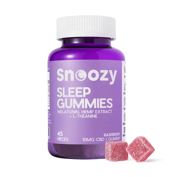 snoozy sleep gummies 45ct raspberry