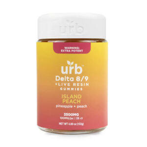 URB Delta 8/9 Live Resin Gummies | Island Peach