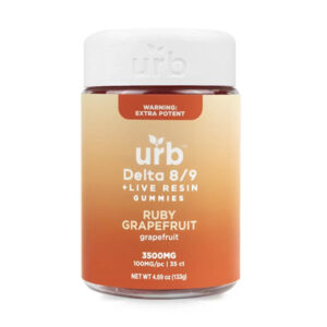 URB Delta 8/9 Live Resin Gummies | Ruby Grapefruit