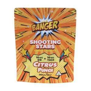 banger exotics shooting stars 200mg gummies citru punch