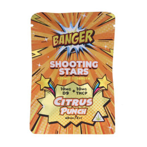 banger exotics shooting stars 40mg gummies citrus punch