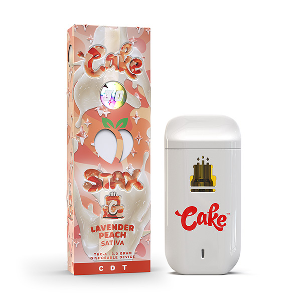 cake stax thca 3g disposable lavender peach