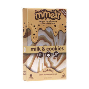 cali extrax mmelt mushroom chocolate bar 6g milk and cookies