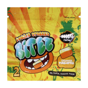 double stacked bitez 2000mg gummies orange pineapple