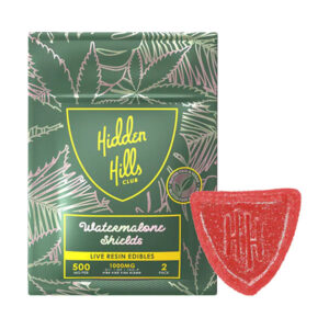 hidden hills 1000mg gummy shields watermelon