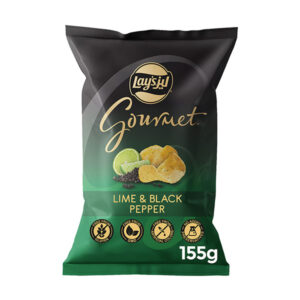 lays gourmet chips lime black pepper