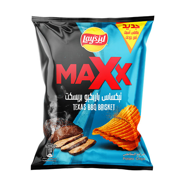 Exotic Lays Maxx Chips Texas BBQ Brisket | 45g | Delta 8 Resellers