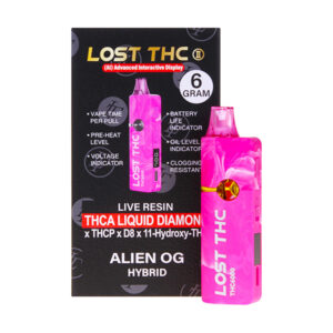 lost thc liquid diamonds thca 6g disposable alien og