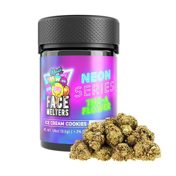 maui-labs-face-melters-neon-series-THCA-3.5G-flower-ice-cream-cookies maui labs face melters neon series thca 3.5g flower ice cream cookies