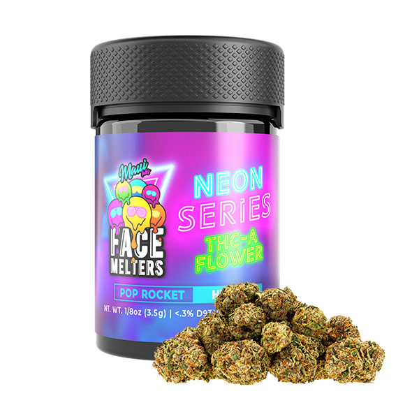 maui-labs-face-melters-neon-series-THCA-3.5G-flower-pop-rocket maui labs face melters neon series thca 3.5g flower pop rocket
