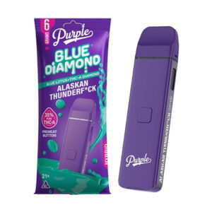 purple blue diamond blue lotus thca 6g disposable alaskan thunderfck