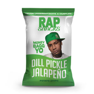 rap snacks money bag yo dill pickles jalapeno