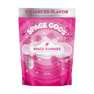 space gods enhanced flavor 900mg gummies pink lemonade