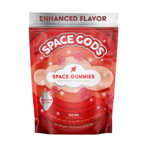 space gods enhanced flavor 900mg gummies strawberry mango