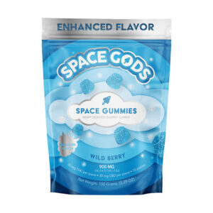 space gods enhanced flavor 900mg gummies wild berry