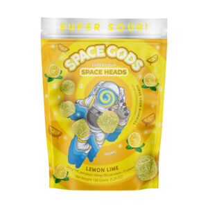 space gods super sour space heads gummies 900mg lemon lime