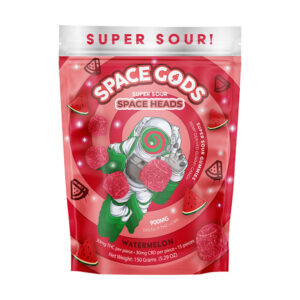 space gods super sour space heads gummies 900mg watermelon