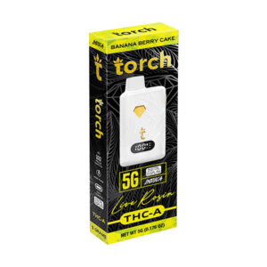 torch live rosin 5g disposable banana berry cake