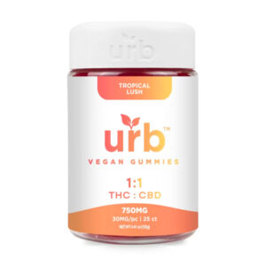 urb 1 1 thc cbd vegan gummies tropical lush
