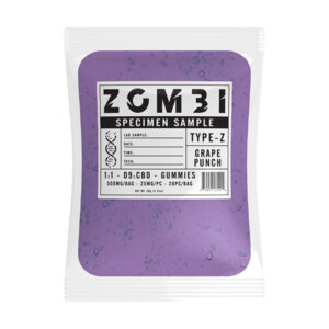 zombi specimen sample d9 500mg gummies grape punch