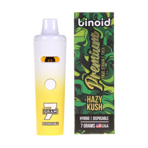 binoid premium true strain 7g disposable hazy kush