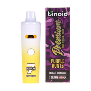 binoid premium true strain 7g disposable purple runtz