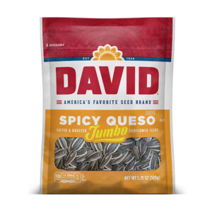 david sunflower seeds jumbo spicy queso