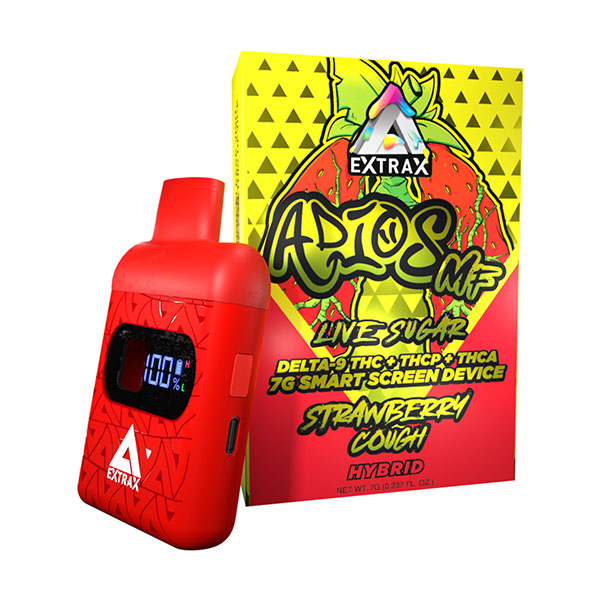 delta extrax adios mf 7g disposable strawberry cough