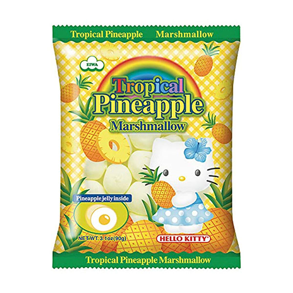 eiwa hello kitty tropical pineapple marshmallows