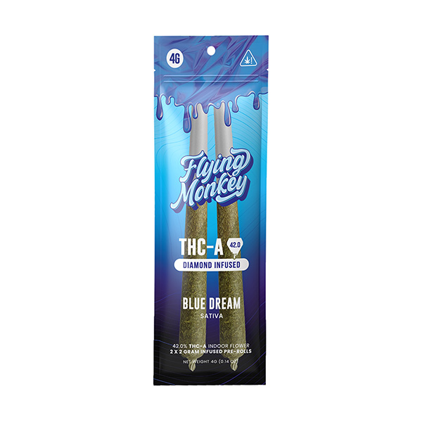 blue monkey vape Flying THC-A Diamond Infused Pre-Roll | 4g Flavors:Methol Vuse Alto Leather Case Disposable Pen