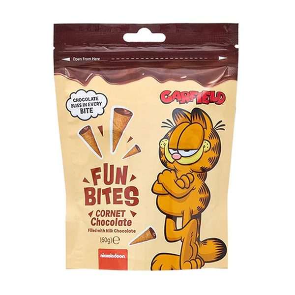 garfield fun bites cornet chocolate
