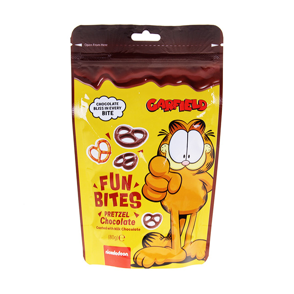 garfield fun bites pretzel chocolate