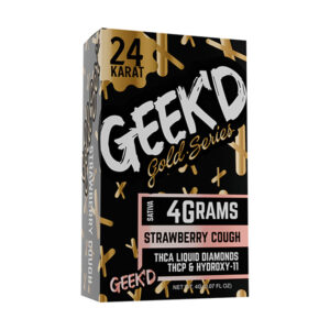 geekd gold series 4g disposable strawberry cough