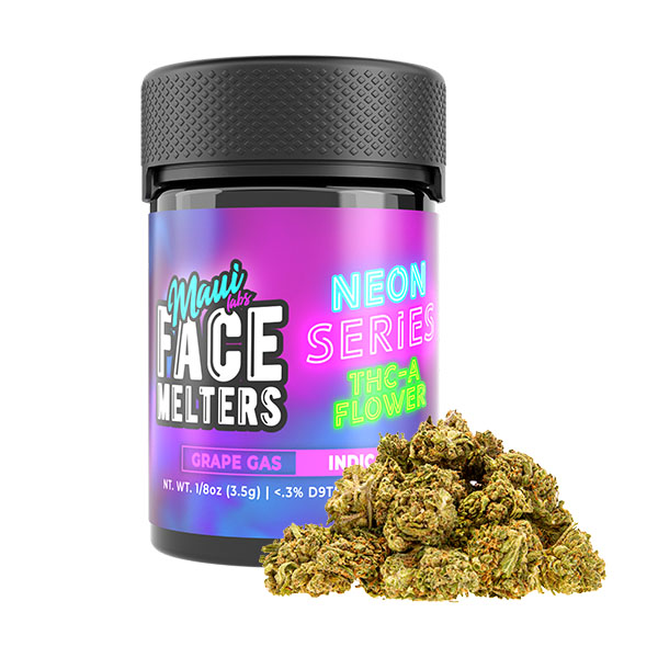 maui-labs-face-melters-neon-series-THCA-3.5G-flower-grape-gas maui labs face melters neon series thca 3.5g flower grape gas