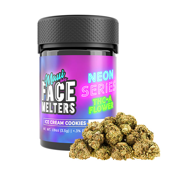 maui-labs-face-melters-neon-series-THCA-3.5G-flower-ice-cream-cookies maui labs face melters neon series thca 3.5g flower ice cream cookies