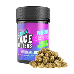 maui labs face melters neon series thca 3.5g flower kush mints