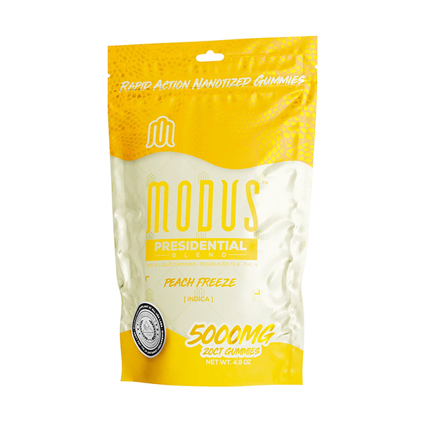modus presidetial blend 5000mg gummies peach freeze