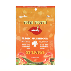 mush mouth magic mushroom 5000mg gummies mango