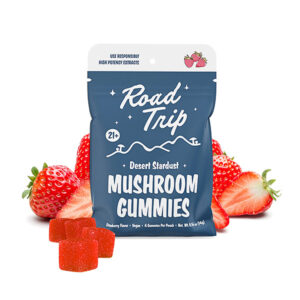 road trip desert stardust mushroom gummies 4ct strawberry