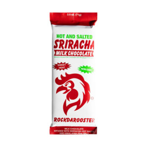 rockdarooster hot salted sriracha milk chocolate bar