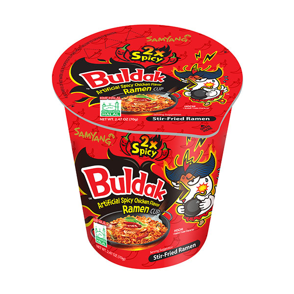 samyang buldak ramen cup extra spicy chicken