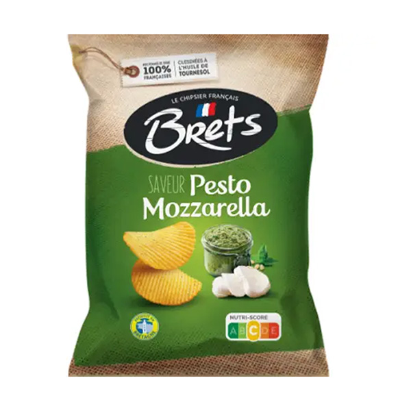 brets chips pesto mozzarella