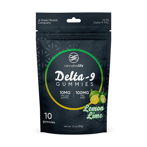 cannabis life d9 10ct gummies lemon lime