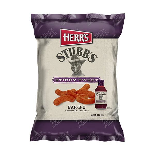 herrs stubbs cheese curls sticky sweet