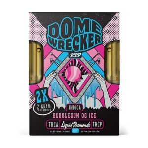 hixotic dome wrecker 2x2g cartridges bubblegum og ice