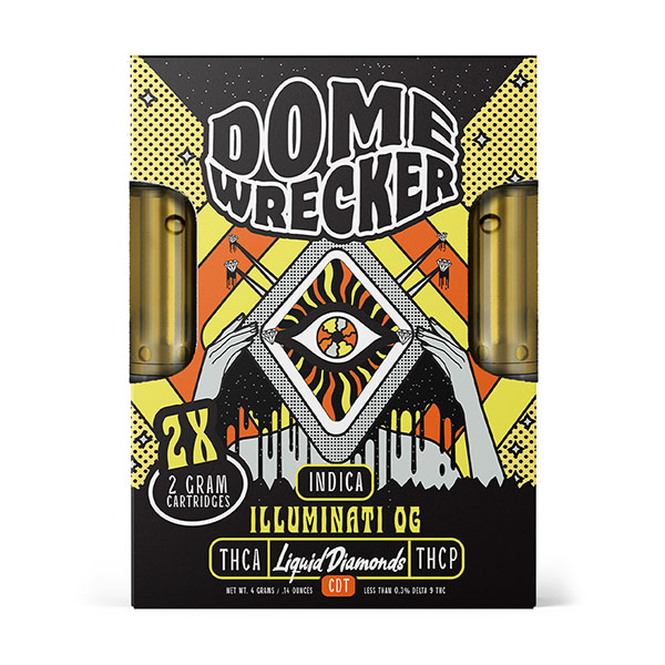 hixotic dome wrecker 2x2g cartridges illuminati og