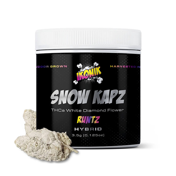 ikonik-snow-kapz-3.5g-thca-diamond-flower-runtz ikonik snow kapz 3.5g thca diamond flower runtz