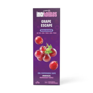 incredibles 3ml disposable grape escape